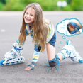 thumbnail image 5 of Kids Protective Gear Set,7 In 1 Helmet, Knee Pads & Elbow Pads Wrist Guard Protector For Scooter, Skateboard, Bicycle, Inline Skating, 5 of 5