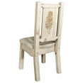 thumbnail image 3 of Homestead Collection Side Chair w/ Laser Engraved Pine Tree Design, Ready to Finish, 3 of 11