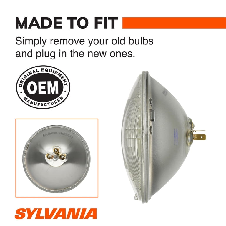 Sylvania H6024 SilverStar Halogen Sealed Beam Headlight 7