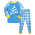 thumbnail image 1 of Ketyyh-chn99 Ensemble de Pyjama de Noël pour Garçons Ensemble Garçons et Filles Pantalon Long Manches Longues Régulières Col Rond Imprimé 3D Taille pour 2-3 Ans, Bleu Ciel, 1 of 5