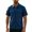 Navy, variant on Zip Up Shirt Men Summer Short Sleeve Full Zipper Casual Collared Waffle Shirts