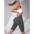 thumbnail image 6 of Women’s Seamless Biker Shorts, High Waisted Tummy Control Yoga Workout Shorts, 6 of 8