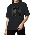 thumbnail image 2 of Wild West Cougar Cowboy Art Women's T-shirt, 2 of 3