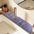 thumbnail image 2 of Yayeee Faucet Mat for Kitchen Sink 14.7" Diatomite Long Splash Guard Pad, Purple Forest, 2 of 7