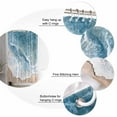 thumbnail image 5 of Aqua Coastal Shower Curtains for Bathroom Waterproof Fabric Bath Curtains Decor Bath Tub Curtain Summer Beach Seaside Nautical Decorative Shower Curtain Sets with 12 Hooks, 72x72 Inch, 5 of 6
