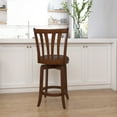 thumbnail image 3 of Hillsdale Furniture Savana Wood Counter Height Swivel Stool, Cherry, 3 of 16