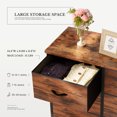 thumbnail image 5 of MCQ 6-Drawer Dresser,Storage Tower Organizer,Chest of Drawers with Fabric Bin, Steel Frame, Wood Top for Bedroom, Closet, Entryway,Rust, 5 of 5