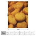 thumbnail image 4 of COMIO  Flannel Super Soft Cozy Blanket Golden Chicken Nuggets Lightweight Warm Throw Blanket for Couch Living Room Bed Sofa Travel, 4 of 6