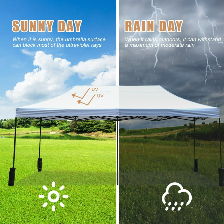 HOTEEL 10x20 Pop up Canopy Tent, Protable Canopy Tent with 6 Sidewalls  Waterproof Commercial Pop up Tent for Parties, Wedding, Camping, Courtyard  with 