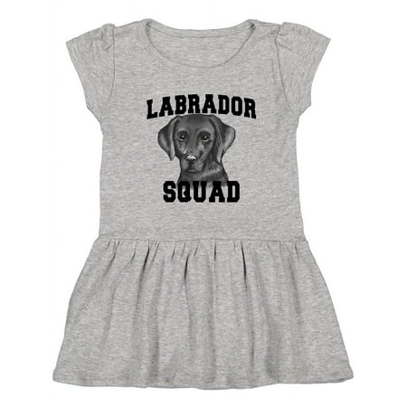 

Inktastic Dog Labrador Squad Girls Toddler Dress