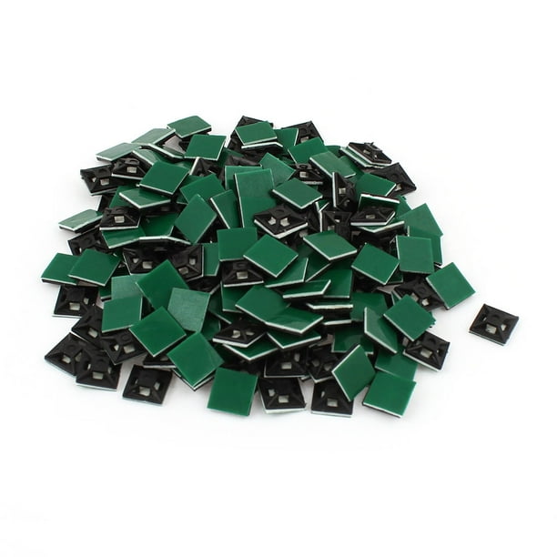 200x 12mmx12mm Square SelfAdhesive Cable Tie Mount Bases for 3mm Zip