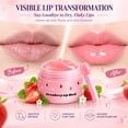 thumbnail image 3 of 3 Pcs Bee Lip Balm Honey Pot, Honey & Strawberry Lip Mask Propolis Moisturizing Hydrating Prevention Dry and Cracked Lip Scrubs Exfoliator (Honey+Strawberry+Apple Lime), 3 of 7