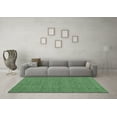 thumbnail image 3 of Ahgly Company Indoor Square Solid Emerald Green Modern Area Rugs, 7' Square, 3 of 4