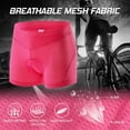 thumbnail image 3 of Sponeed Padded Bike Shorts Women Cycling Underwear Gel Road Biking Shorts for Ladies Pink S, 3 of 7