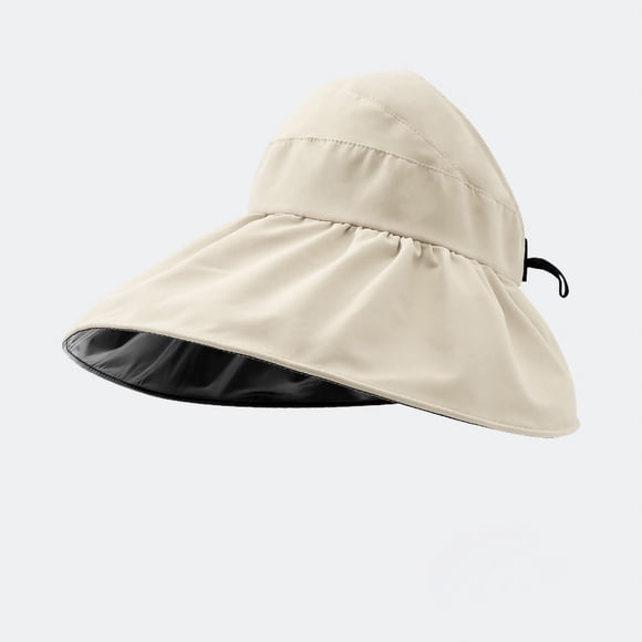UV Summer Bucket Hat Mujeres Mujeres Plegables de Vinilo Al Aire Libre Protectión de Protección Uv Gombado para el Sol para la Fiesta en la playa