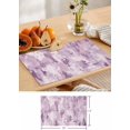 thumbnail image 6 of Placemats Set of 6, Cotton Linen Heat Table Mats Non-Slip Washable Abstract Retro Purple Tie-dye Placemat for Holiday Banquet Dining Kitchen Table Decor, 6 of 6