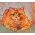 thumbnail image 2 of Botman, Loes 13x12 Black Modern Framed Museum Art Print Titled - Cat lying down, 2 of 4