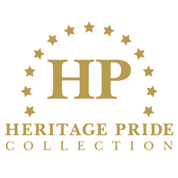 Heritage Pride Lions Eat Sheep Laser Engraved Leather Patch Mesh Back Trucker Hat, Black/White