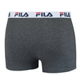 thumbnail image 3 of Fila Men's Boxer Shorts, Pack Of 2 - Cotton, Plain Dark Grey L (Large), 3 of 3