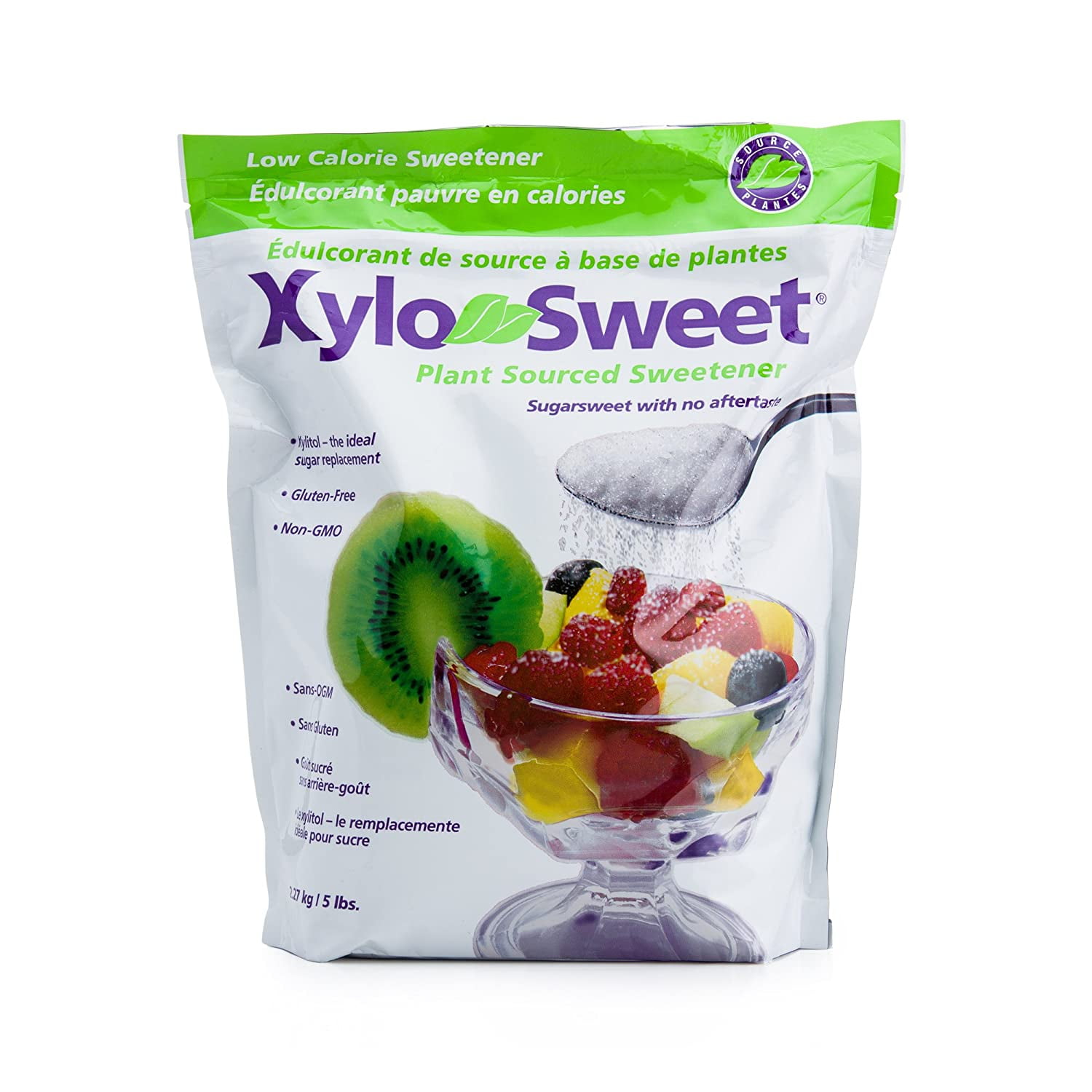 Xlear XyloSweet NonGMO Xylitol Sweetener, 5lb Bag