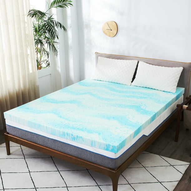 Twin Mattress Topper,2 inch Gel Infused Memory Foam Mattress Topper