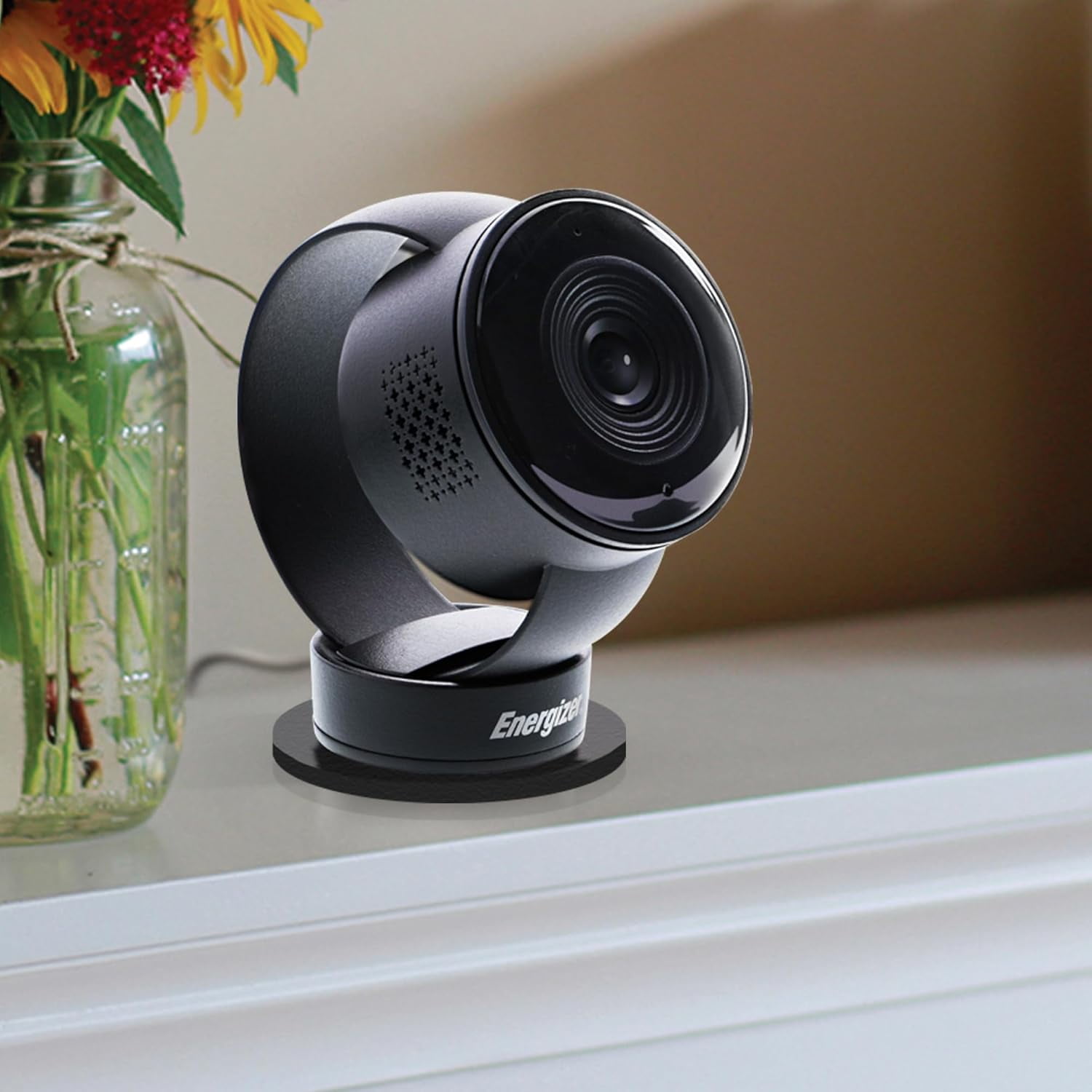 Energizer Smart Wi-Fi Indoor Camera 2-Pack with Smart Wall Tap Outlets, 1080P, Cloud/Micro-SD Card Recording, 2-Way Audio, Night Vision, Remote Access, Motion Alerts, Activity Zones, 2.4GHz Wi-Fi