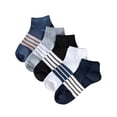 thumbnail image 1 of Set de Calcetines cortos MUYTU para hombre 5 pares colores lisos y rayas Unitalla, 1 of 5