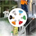 thumbnail image 3 of Upgrade Pressure Washer Extension Wand,Balabulala Power Washer Lance with 7 Spray Nozzle Tips, Gutter Cleaner Attachment Curved Rod,1/4" Qui, 3 of 6
