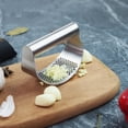 thumbnail image 1 of Garlic Press Crusher Squeezer Masher Stainless Steel Rocker Peeler Kitchen Tools, 1 of 2