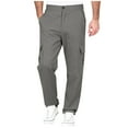 thumbnail image 3 of BLCHUNen Cargo Pants for Men Casual Elastic Waist Loose Breathable Athletic Gym Sports Workout Pants with Multi Pocket, 3 of 8