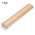 thumbnail image 3 of 1 Juego de deslizadores de cajón de madera con soporte de metal, guía central de madera, 12" (30 CM), 3 of 6