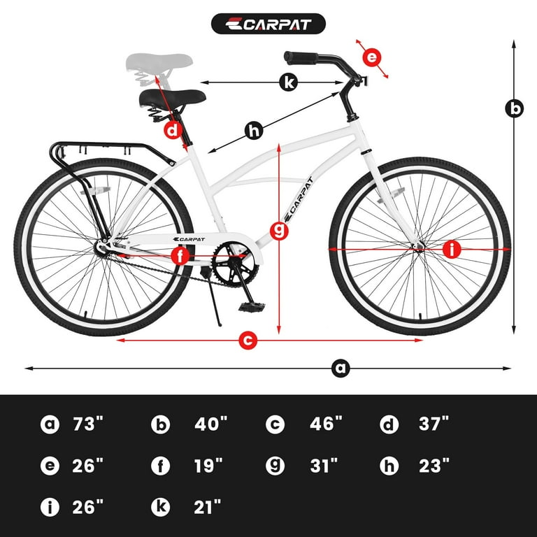 Dimensions of adult bike hotsell