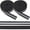 Black, variant on 1 Roll Reflective Ribbon Sew On Tape High Visibility Nylon Silver Florescent Safety Webbing for Warning Safety Trim Deco on Vest Belt Jacket Bag Pants Shoes Pet (Black, 2in x 164ft)