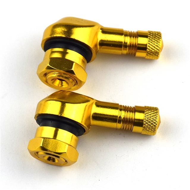 Riwesomey Paquete de 2 vástagos de válvula, accesorios impermeables para camiones, cubiertas a prueba de lluvia, piezas reemplazadas resistentes al Vehículos, repuestos y accesorios Mis Amarillo Riwesomey VI015889-01