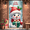 2A, variant on Festive Design Christmas Banner Snowman Holiday Decoration Gift Box Tis the Season for Winter Celebration Family Gathering New Year Party