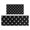 Black Cat Head, variant on Black Dancing Skeleton Pattern Kitchen Rugs Sets Of 2,Anti Fatigue Kitchen Mat Rugs Non Slip Washable,Decorative Kitchen Floor Mats for Kitchen,Sink,Laundry,17"x30"+17"x47"