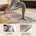 thumbnail image 4 of Orange Boho Geometric and Plant Pattern (2) Hot Yoga Mat Towel Non Slip for Hot Yoga - Quick-Drying Yoga Mat Cover with 4 Corner Pockets with Travel Bag - Hot Yoga Towel Non Slip 70"x26", 4 of 6