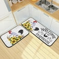 thumbnail image 4 of Retro Honey Bees Wildflowers Kitchen Mat Set of 2 Anti-Fatigue Kitchen Rug Set Non Slip Foam Cushioned Kitchen Runner Rugs and Mats Comfort Standing Mat for Farmhouse Doormat Laundry, 4 of 6