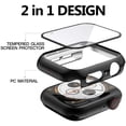 thumbnail image 6 of Case + Stretchy Solo Loop Bands Compatible with Apple Watch Band 38mm 40mm 41mm 42mm 44mm 45mm, Adjustable Braided Elastic Weave Nylon Women Men Wristbands Straps for iWatch Series7/6/5/4/3/2/1/SE, 6 of 9