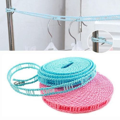 100FT Plastic Clothes Line Household Outdoor Dry Laundry Rope String Multi Use 