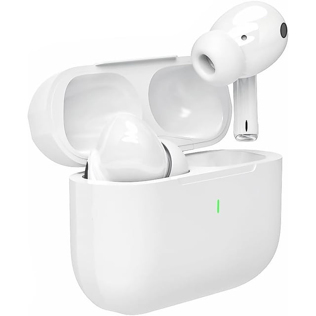 Auriculares True Wireless EOQIFJM Bluetooth 5.3 con micrófono IPX7 blancos