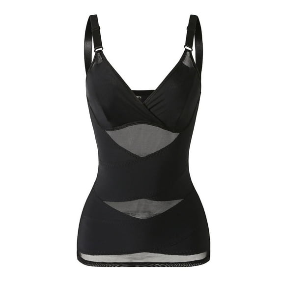 Body Shaper for Women Tummy Control Shapewear Compression Tanks Cami Tops V-Neck Camisoles with Built in Bra