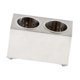 thumbnail image 2 of Soporte para cubiertos de acero inoxidable, soporte para cubiertos multirejilla, organizador de cubiertos para despensa, cafeterías, restaurantes y 2 cuadrícula, 2 of 8