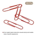 thumbnail image 3 of Uxcell Paper Clips 2 Inch Vinyl Coated with Box for Office Home Red Count 100, 3 of 6