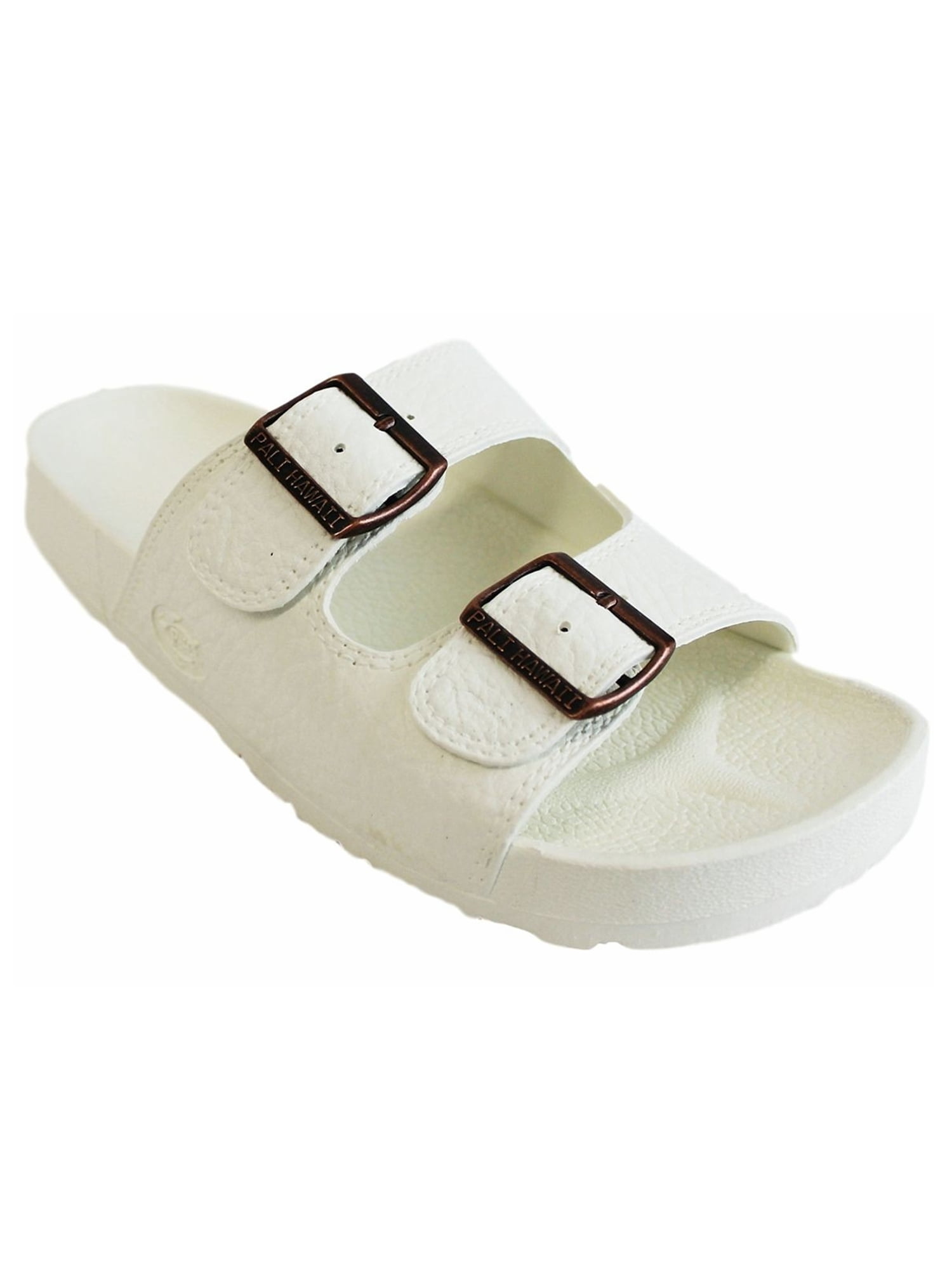 Pali Hawaii Jandals - Pali Hawaii Unisex PH 438 Slide Sandal (White;Size 5) - Walmart.com 