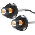 thumbnail image 2 of Universal Motorcycle LED Mini Turn Signal Eagle Eye Shape Turn Indicators 2PCS, 2 of 8