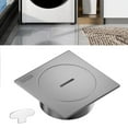 304 Stainless Steel Sqaure Floor Cleanout With Slotted Plug for Drain