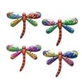 thumbnail image 4 of Morttic Metal Dragonfly Decor Wall Sculptures Ornaments Garden Art Hanging Decoration for Patio Porch Fence (Red), 4 of 9
