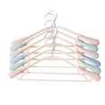 thumbnail image 3 of Myenne 5 pcs Trackless Hangers Wide Plastic Hangers Non-slip Clothes Drying Hangers for Adults (Mixed Color), 3 of 10