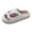 F, variant on Cute Cartoon Slippers for Women Soft Plush Retro Preppy Slip On Comfortable Indoor Outdoor Shoes